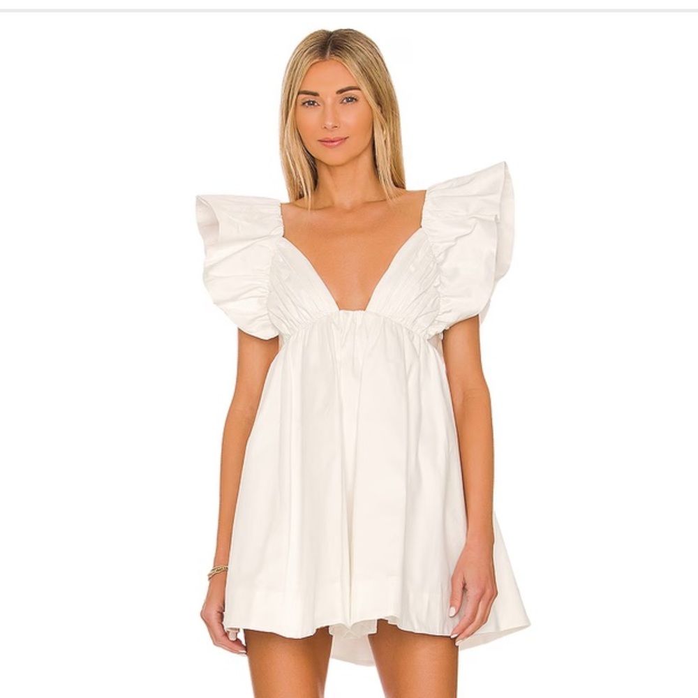 Clementine Mini Dress in White
For Love & Lemons